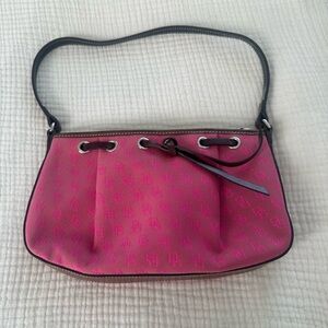 NWOT, Vintage Dooney & Bourke Tassel Top Shoulder Bag, Pink